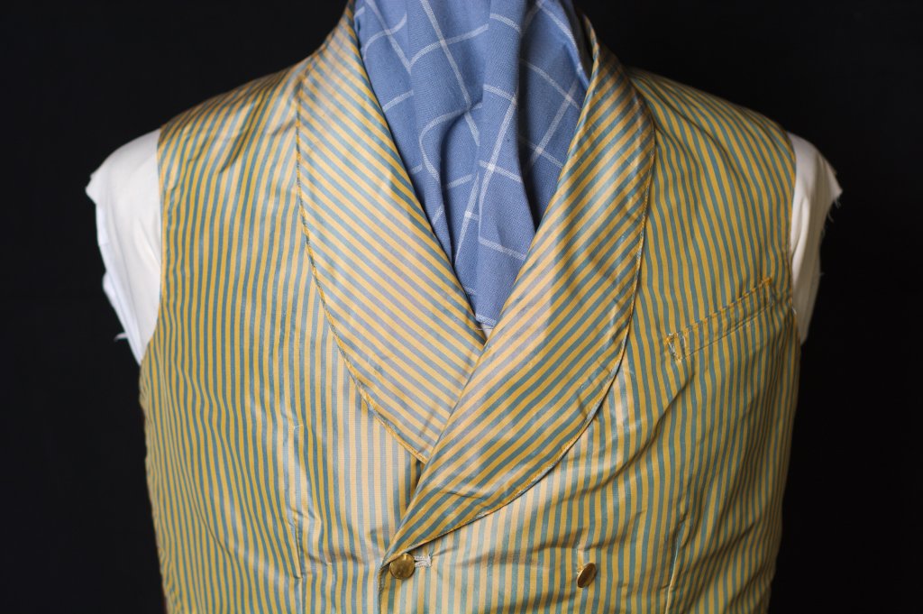 Victorian 1860s silk waistcoat.
