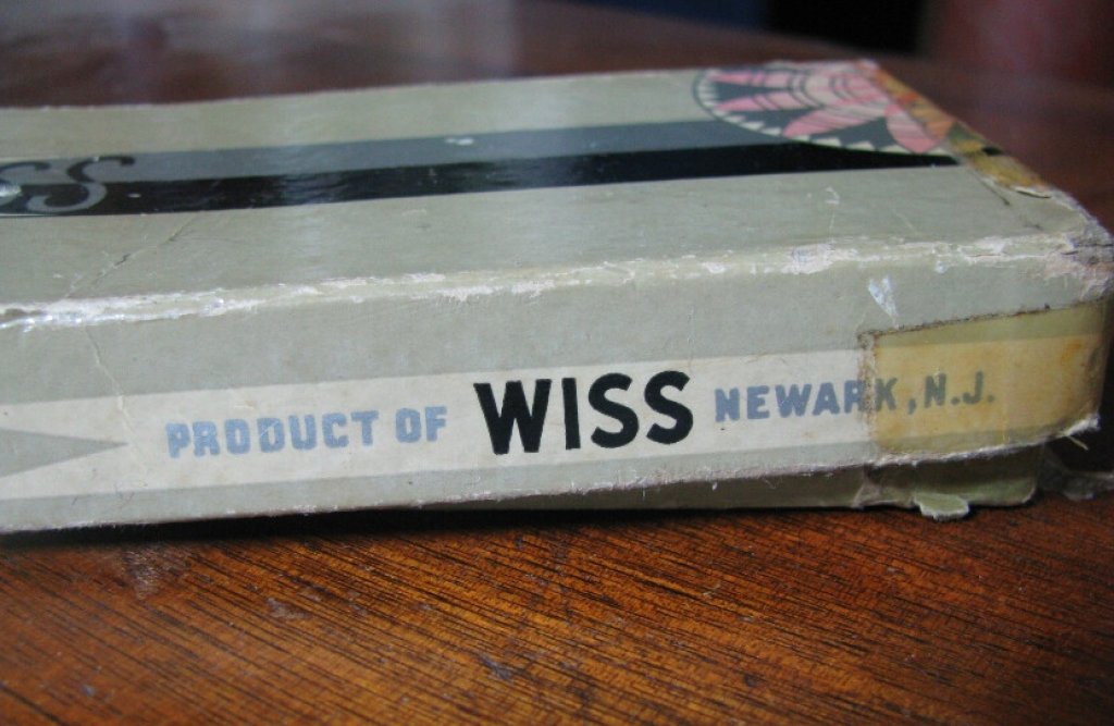 Wiss shears made in Newark, New Jersey.