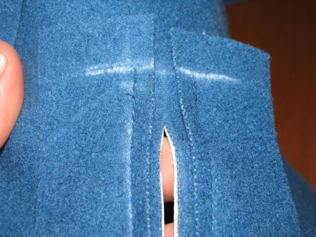 The cut line stops 1/2″ from the end.